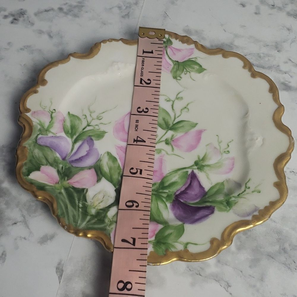 Vintage WG and Company Purple and Pink Limoges Plate - Picture 5 of 6